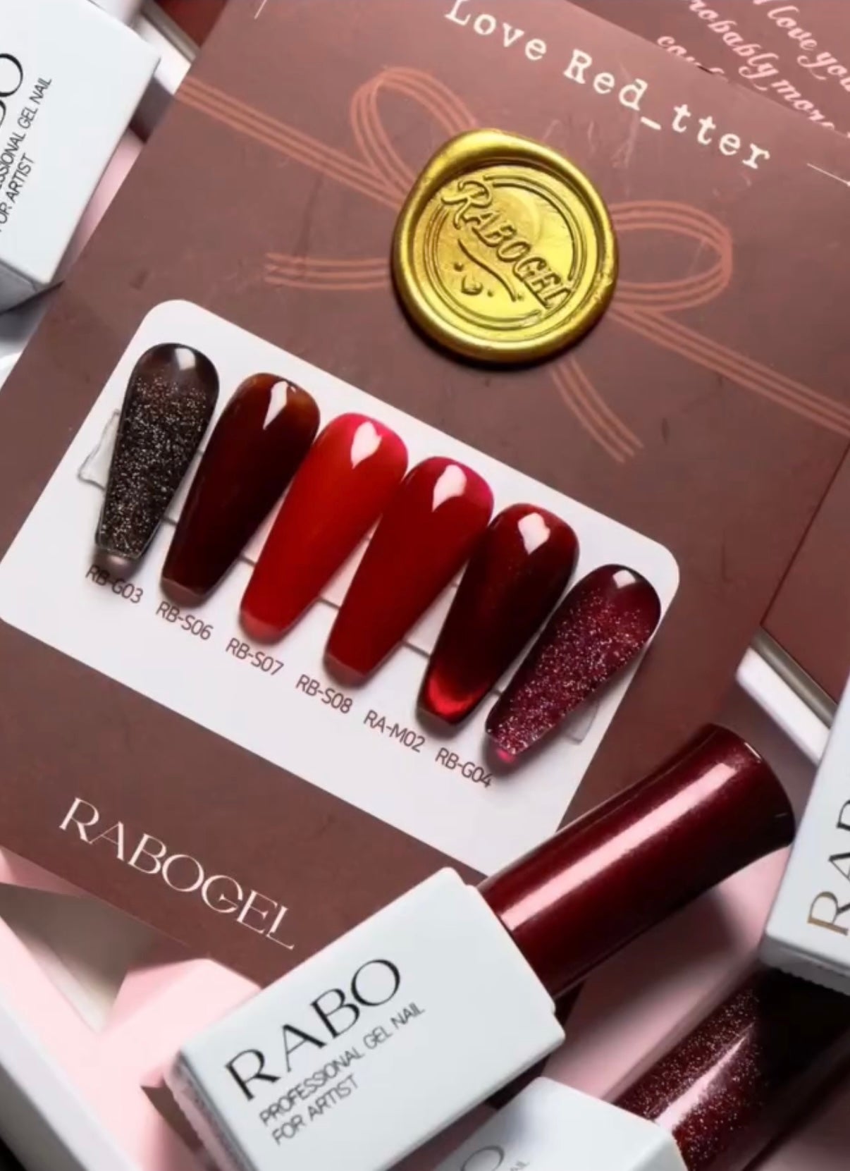 Rabo gel - Love Red_tter Collection (Individuals/Full set)