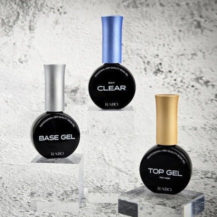 Rabo gel - Basic Gel Bundle (Base, Multi-clear, Top)