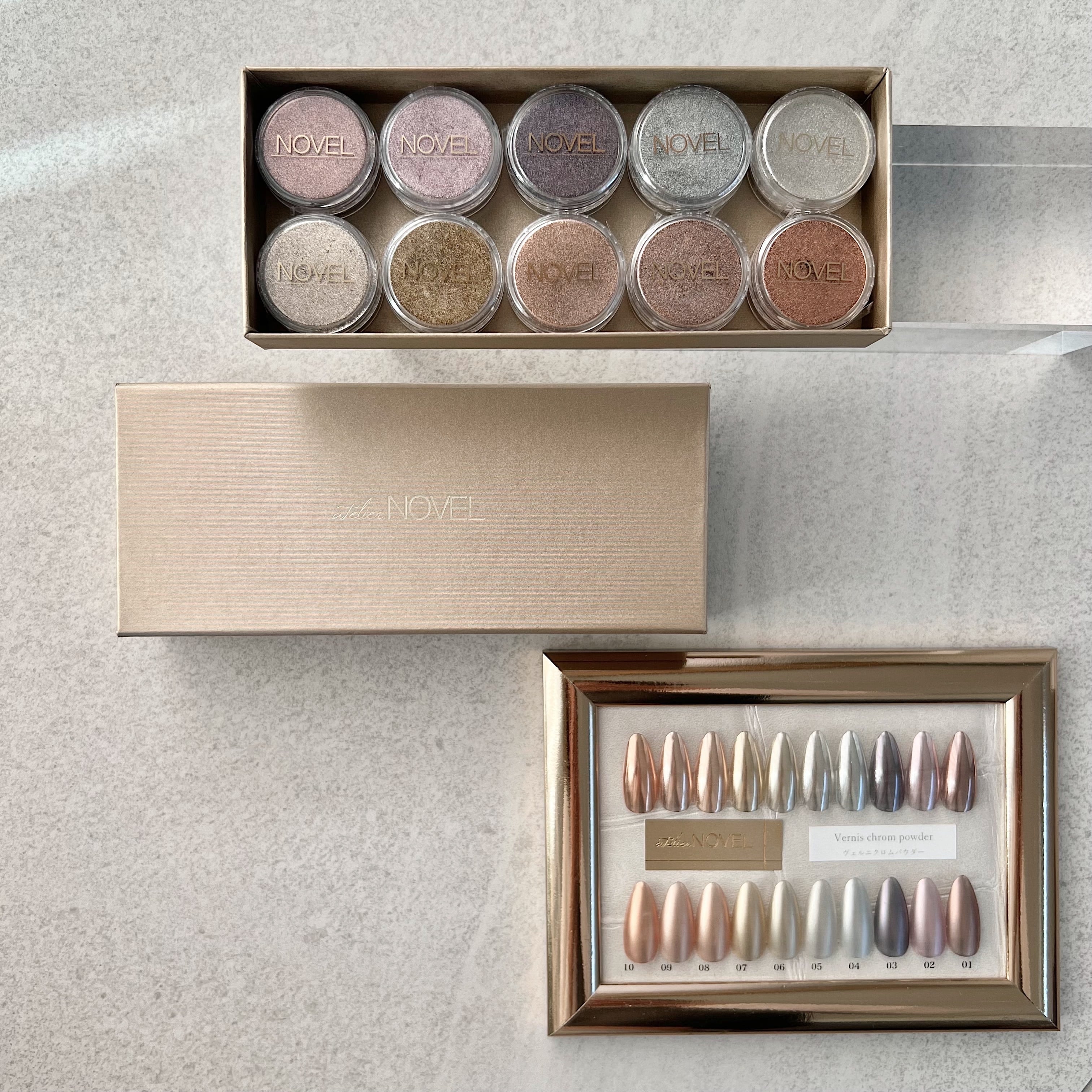 Atelier Novel - Vernis Chrome Powder (10 types)