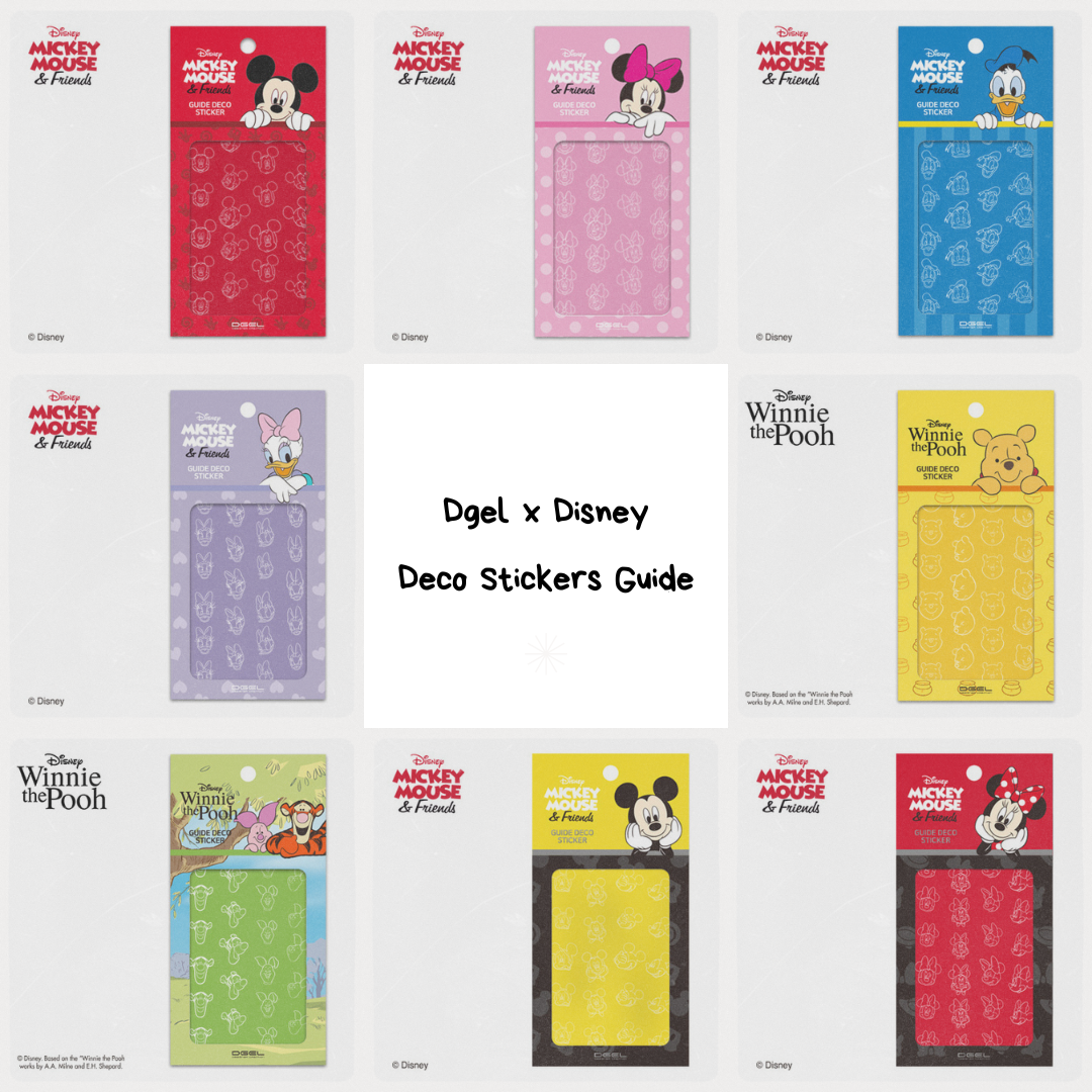 Dgel x Disney Guide Deco Stickers (8 types)