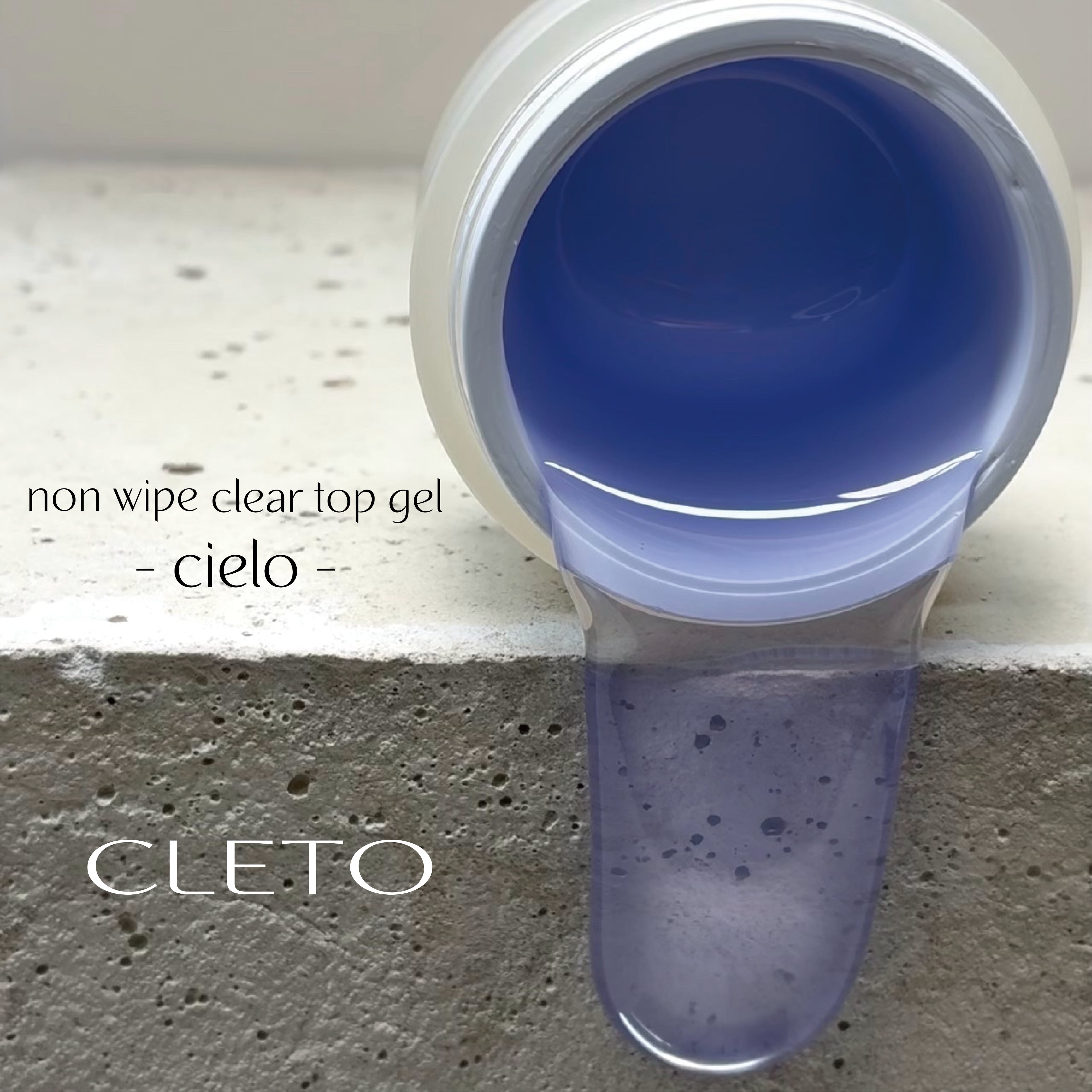 CLETO - Non Wipe Clear Top Gel - cielo - (HEMA free)