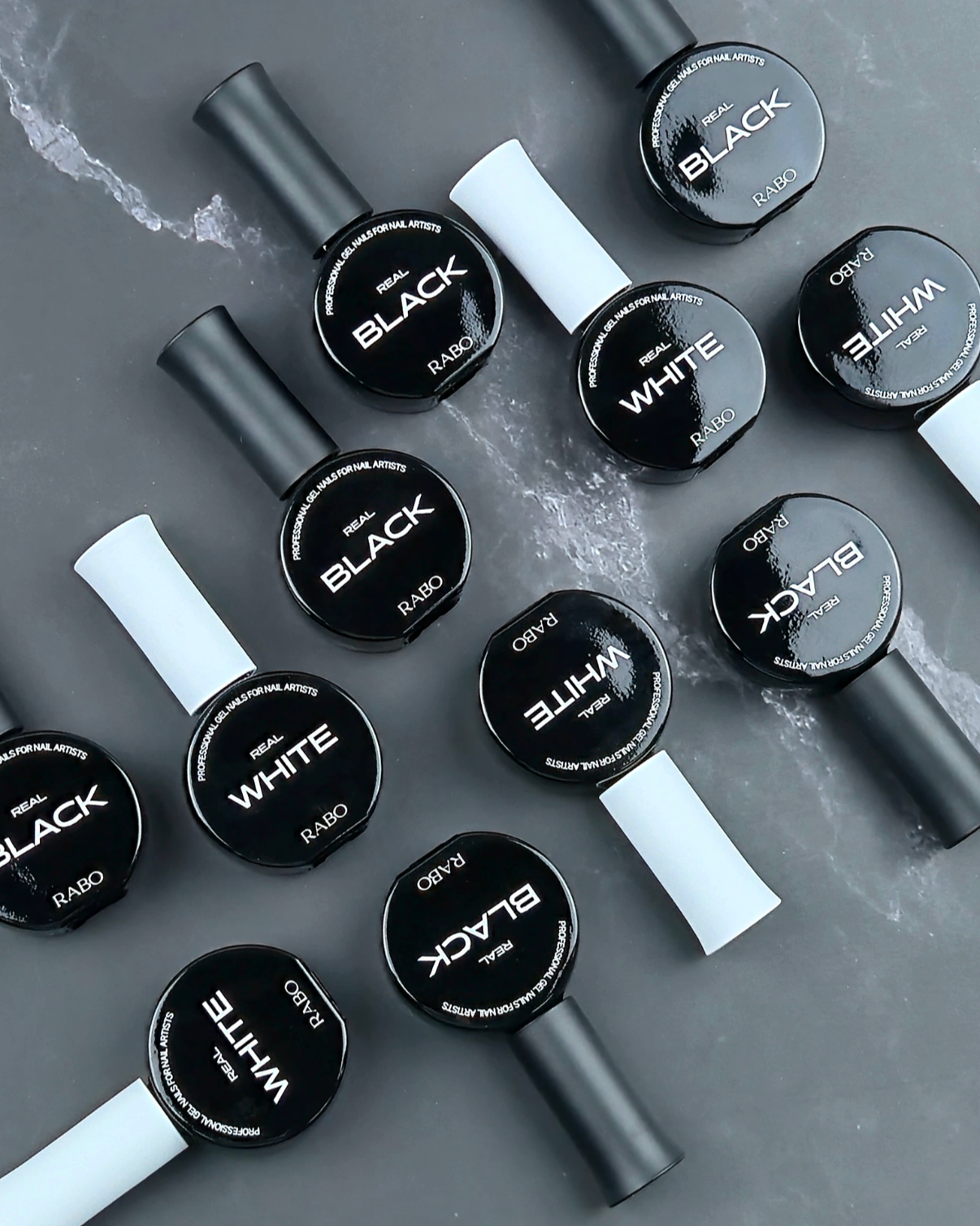 Rabo gel - Real Black & White set