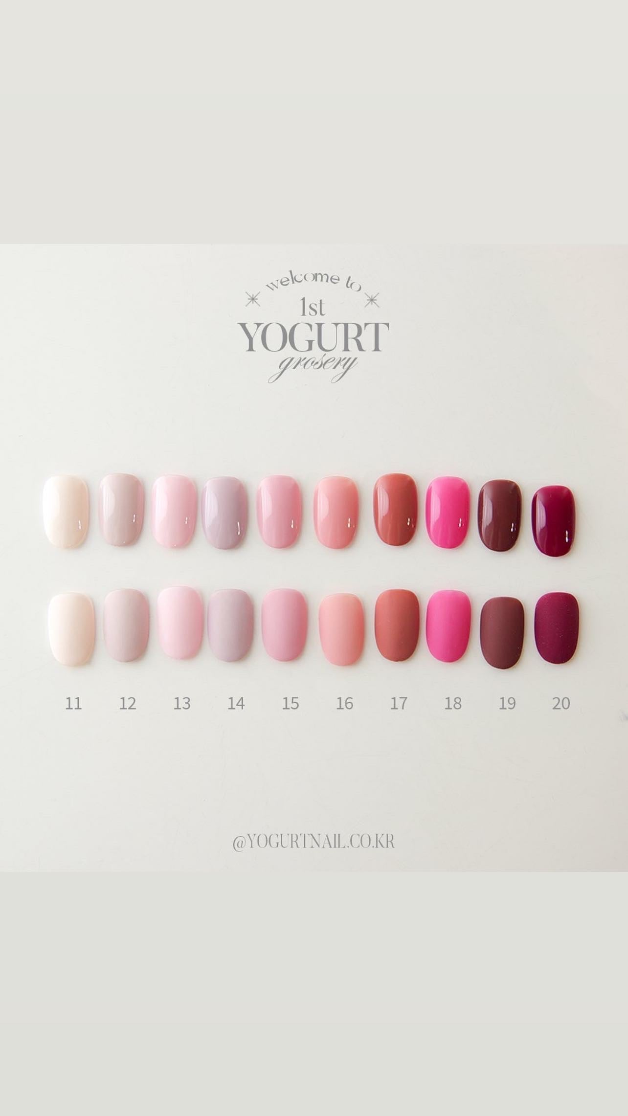 Yogurtnail Kr. - Grocery Full 90 Colours Set