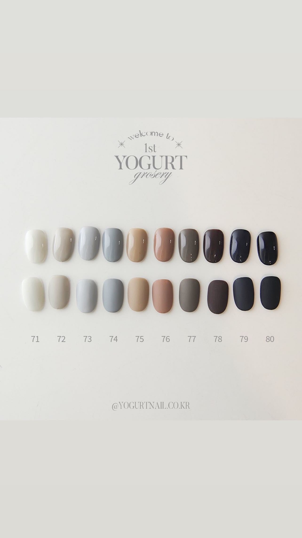 Yogurtnail Kr. - Grocery Full 90 Colours Set