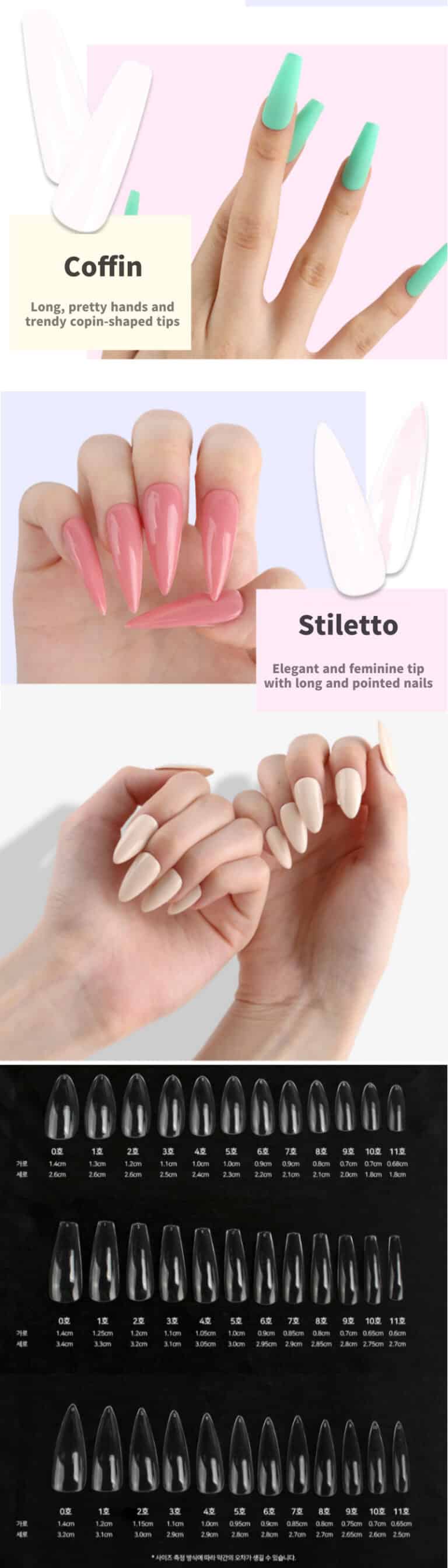 Jello Jello - Fit Me Tips (Almond/Coffin/Stiletto)