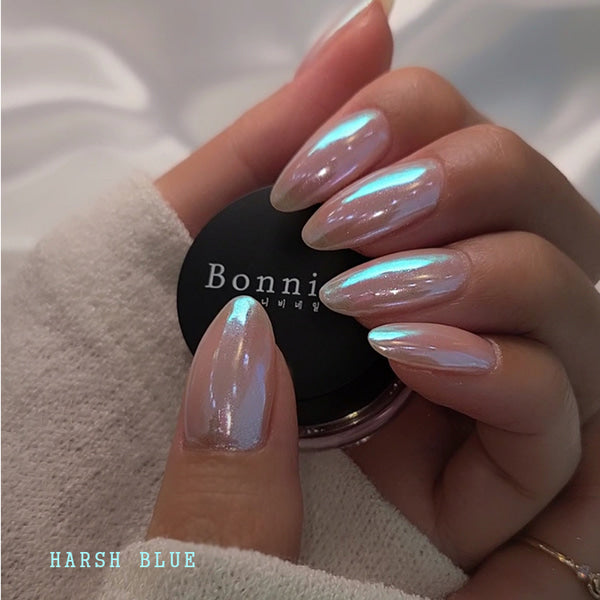 Bonniebee - Harsh Blue White Iridescent Powder