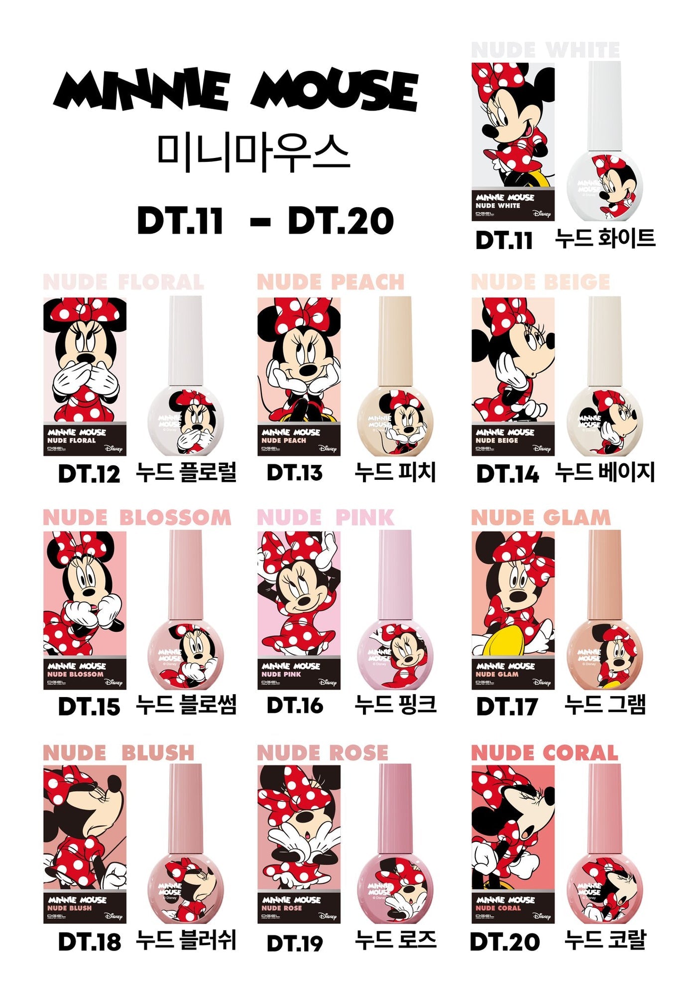 Dgel x Disney Trendy Minnie Mouse Collection (Full set/Individuals)