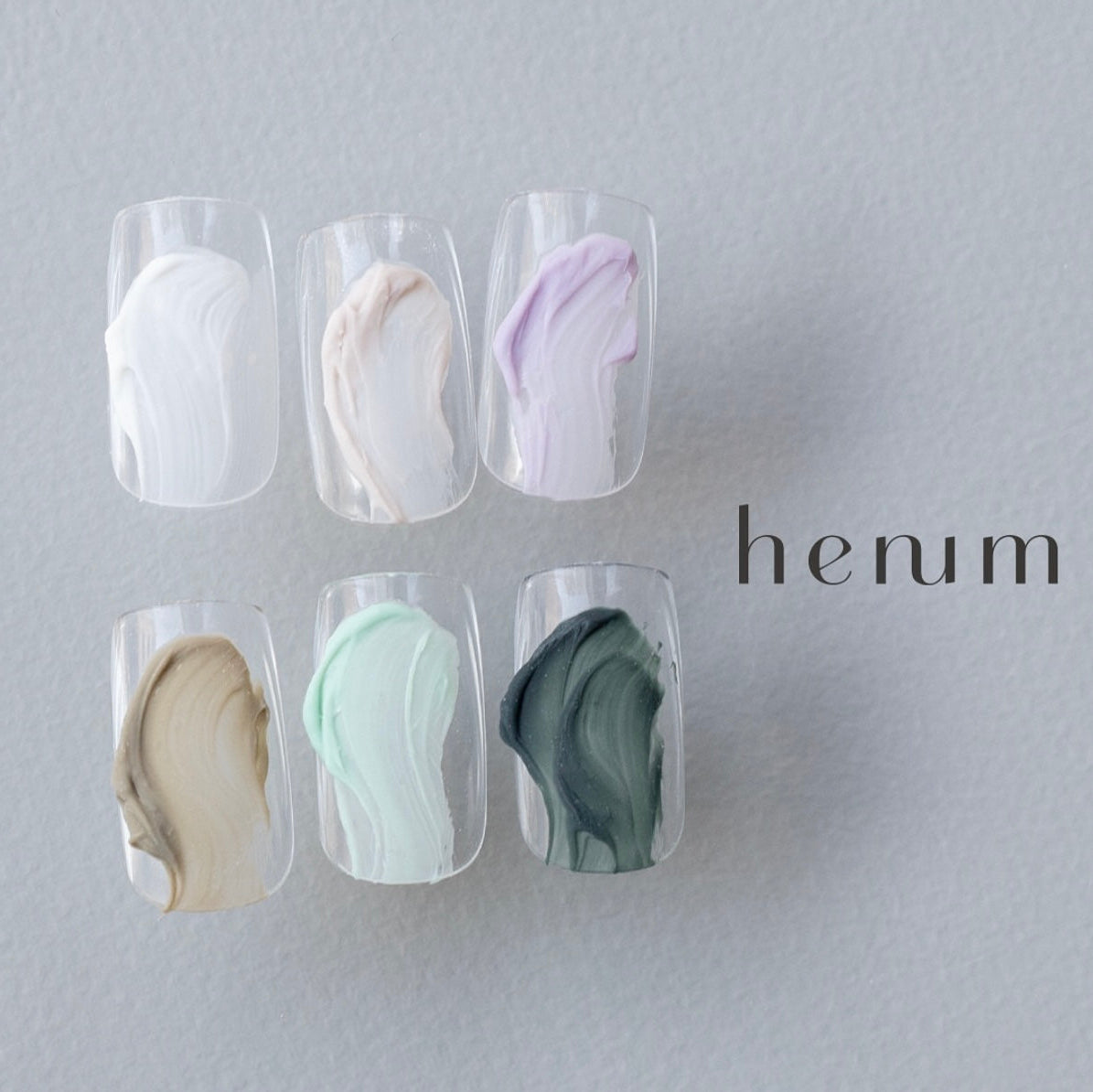 Henum - Paste Gel set 1 (pa01-06, non-wipe)
