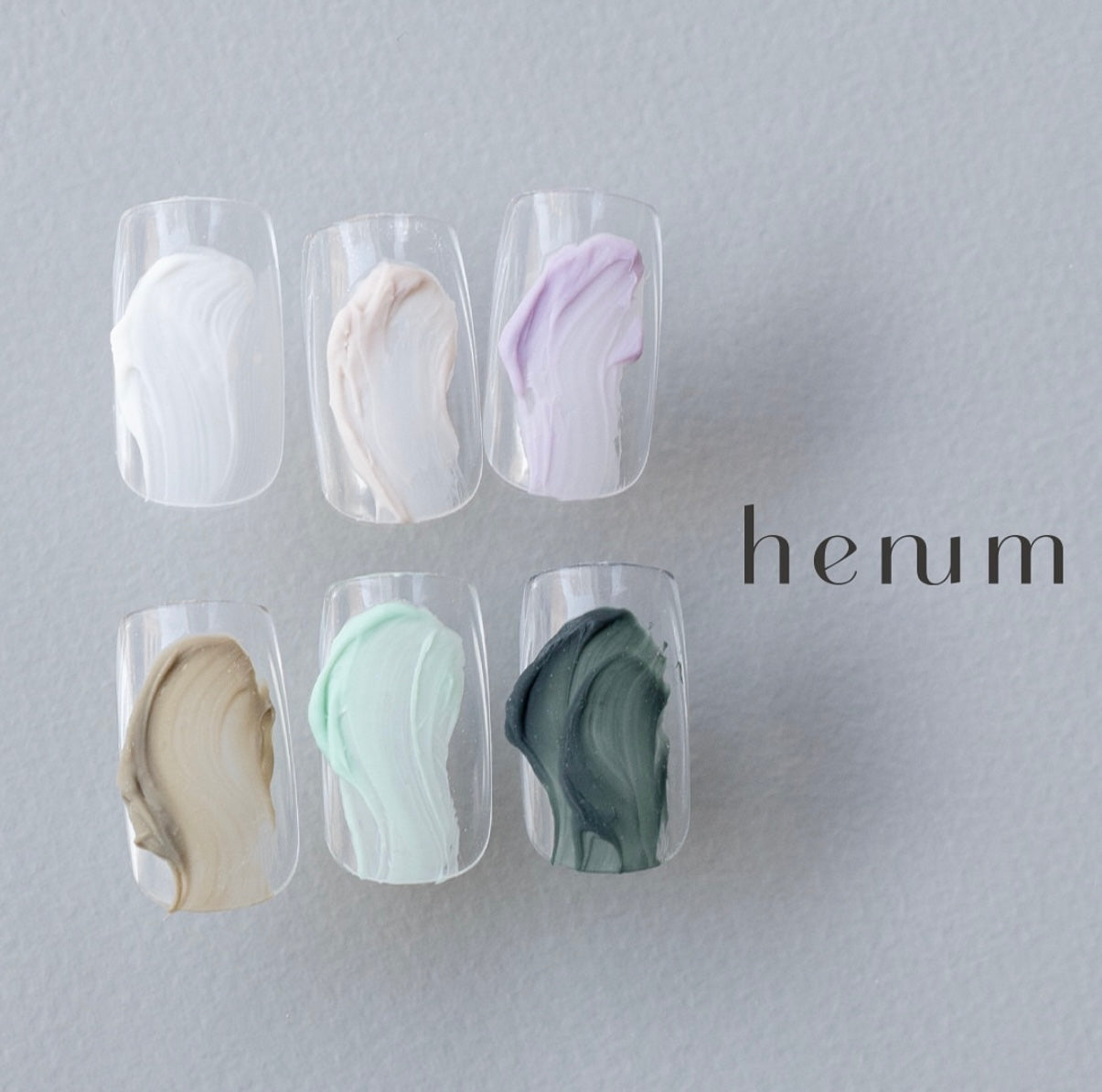 Henum - Paste Gel set 1 (pa01-06, non-wipe)