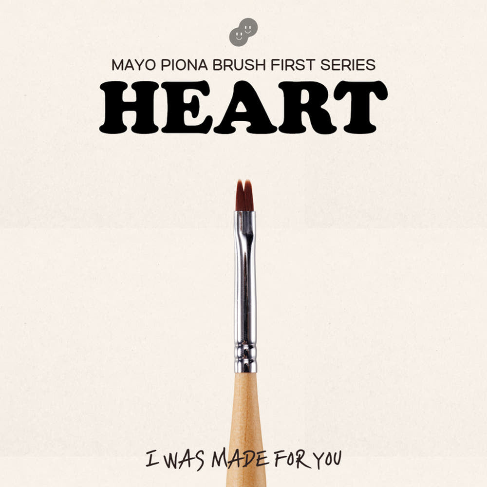 MAYO - Piona Brush 3pc Set (Check/Heart/Drop)