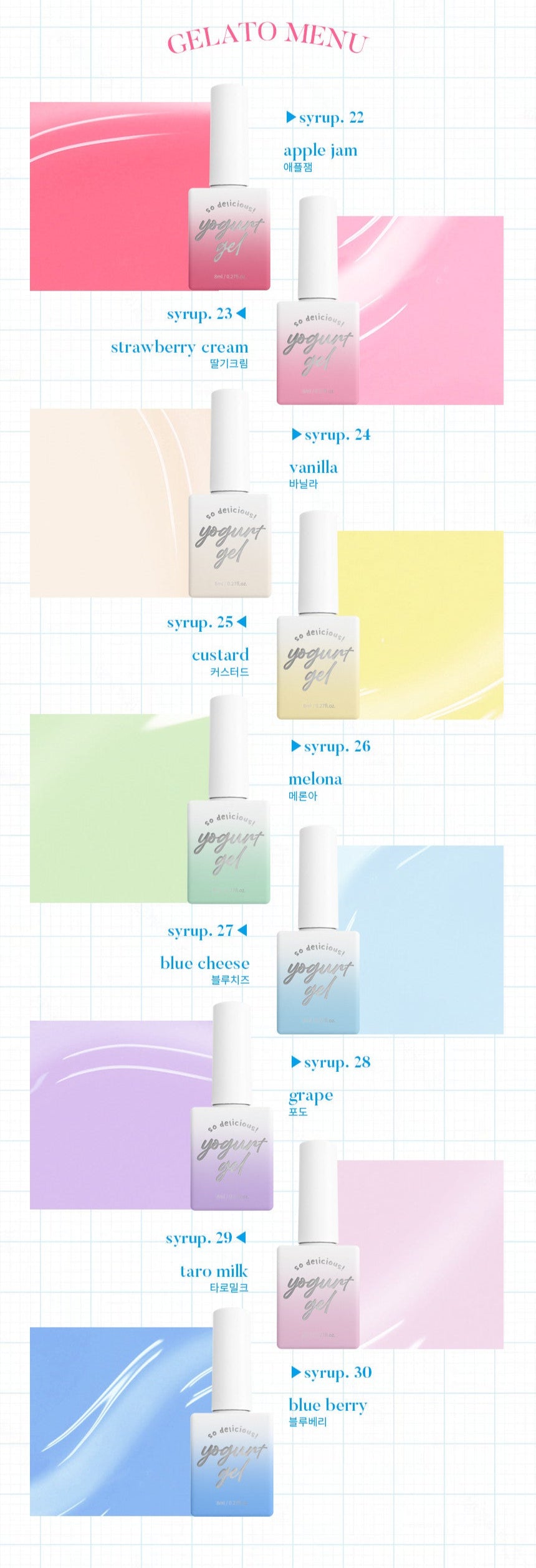 Yogurtnail Kr. - Gelato Collection (Individual/Full set)