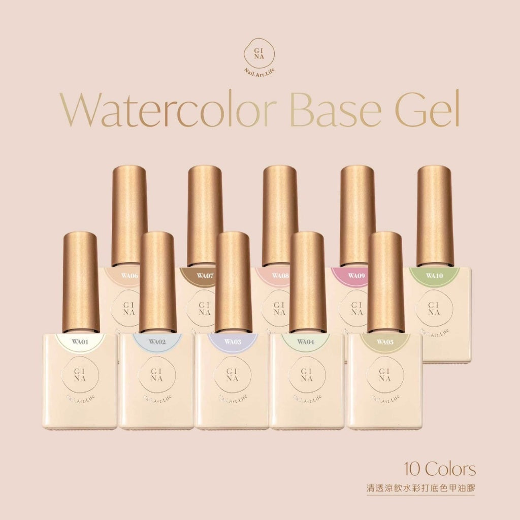 Gina - Watercolour Base Gel (10 colours)