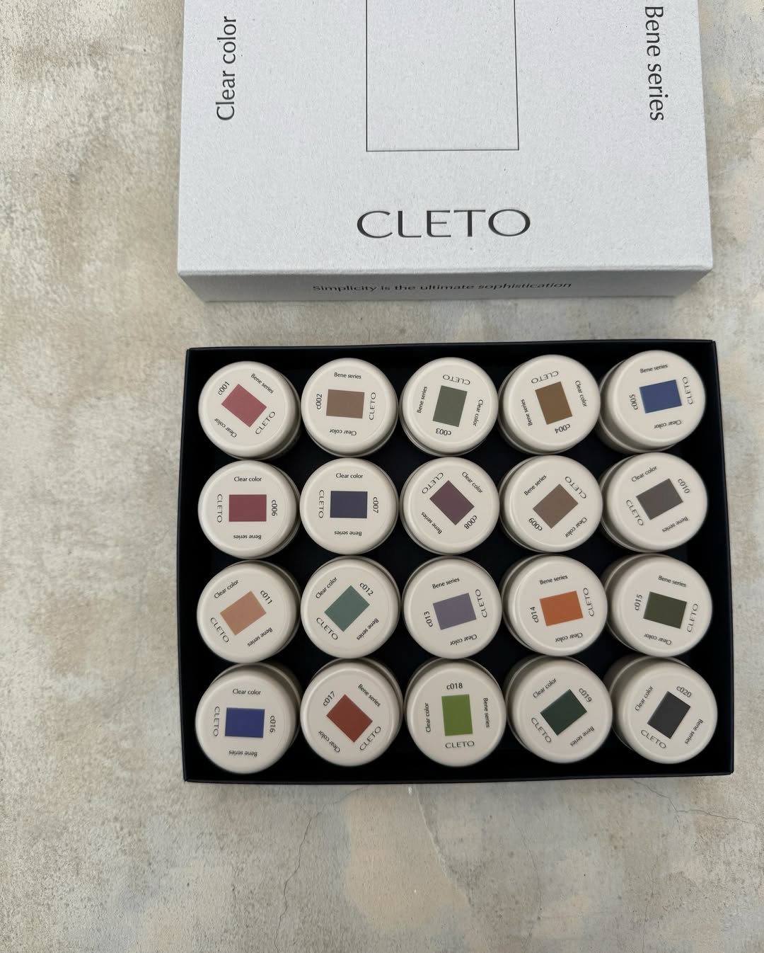 CLETO - Bene Series Colour Gel Set (20 colours)