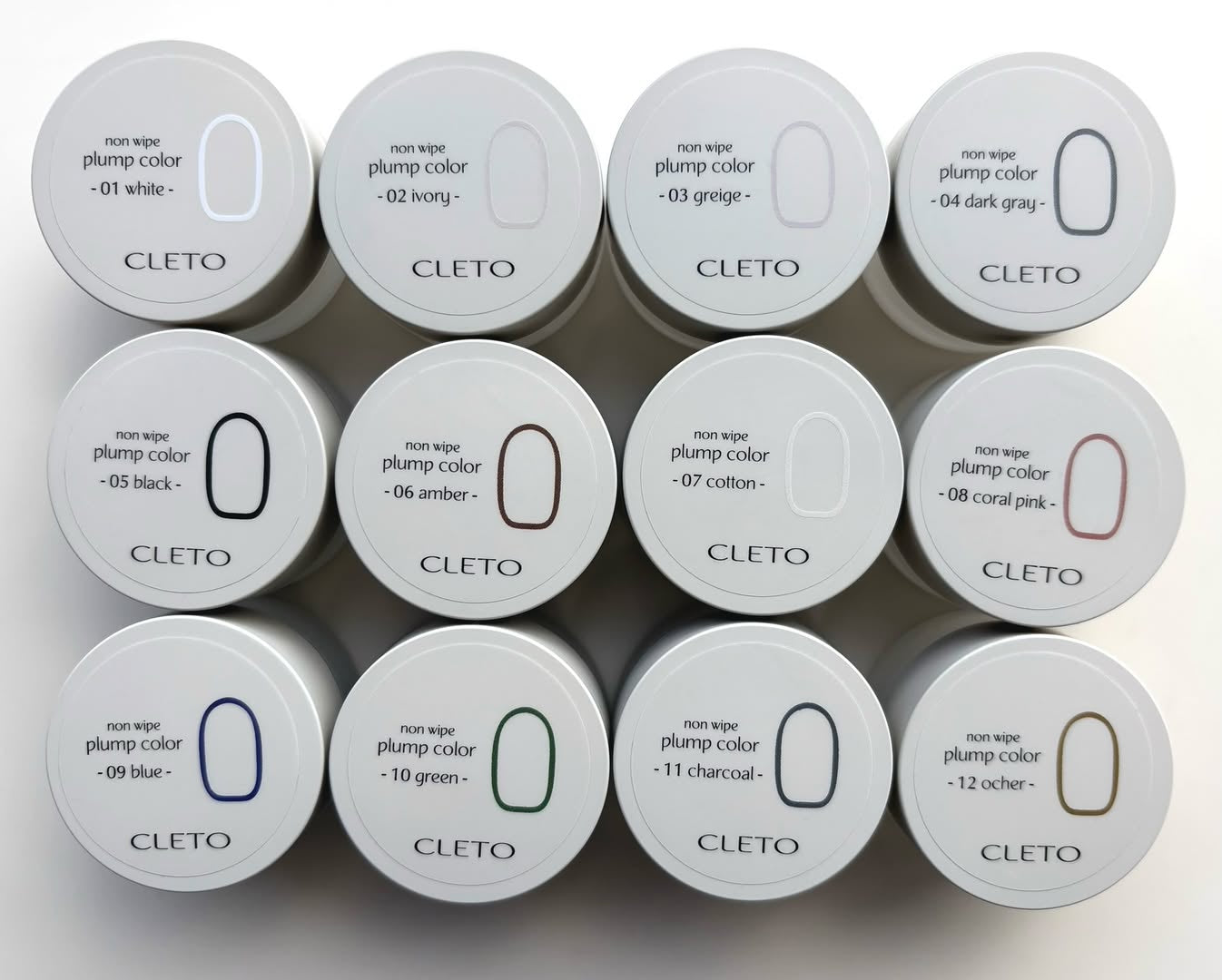 CLETO - Non-wipe Plump Colour Set (12 Colours)