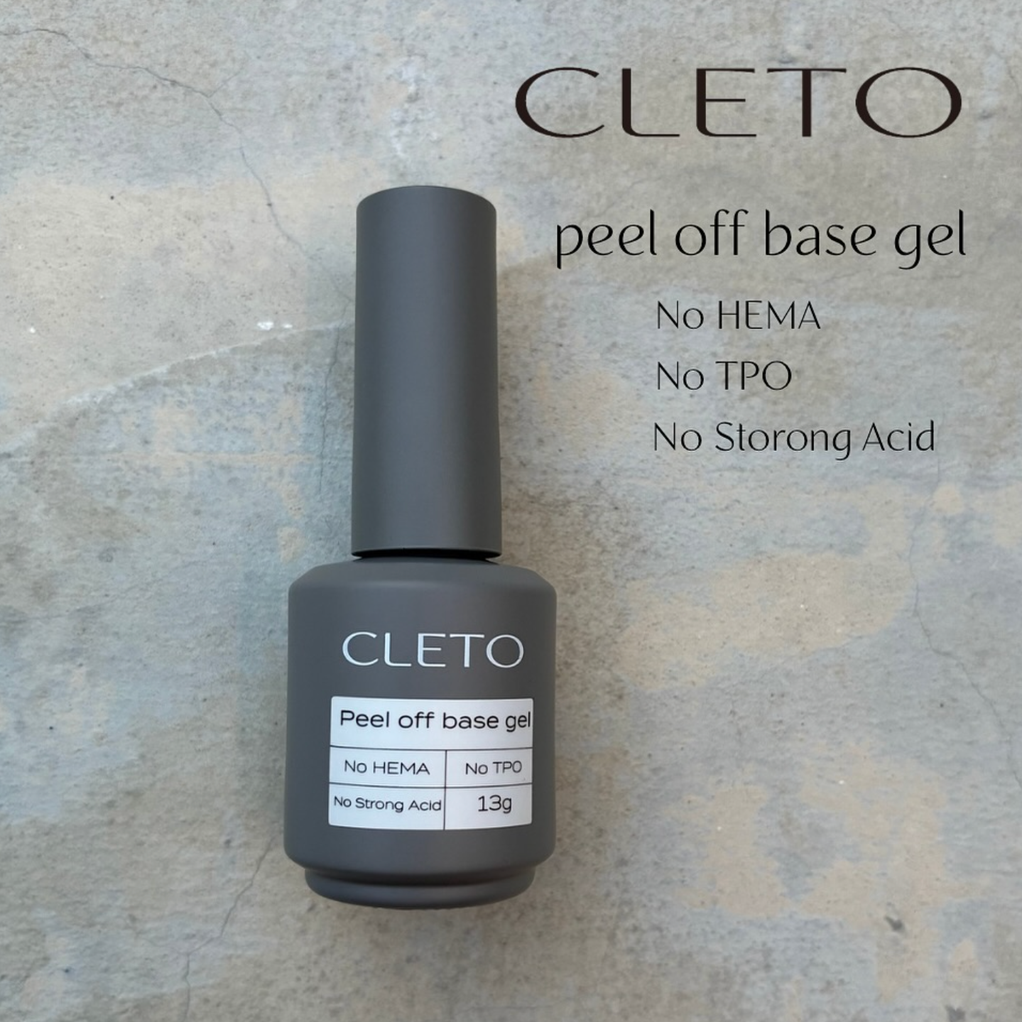 CLETO - Peel Off Base Gel (TPO Free, HEMA Free)