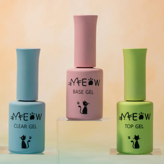Rabo gel - Meow Basic Gel Bundle (Base, Clear, Top)