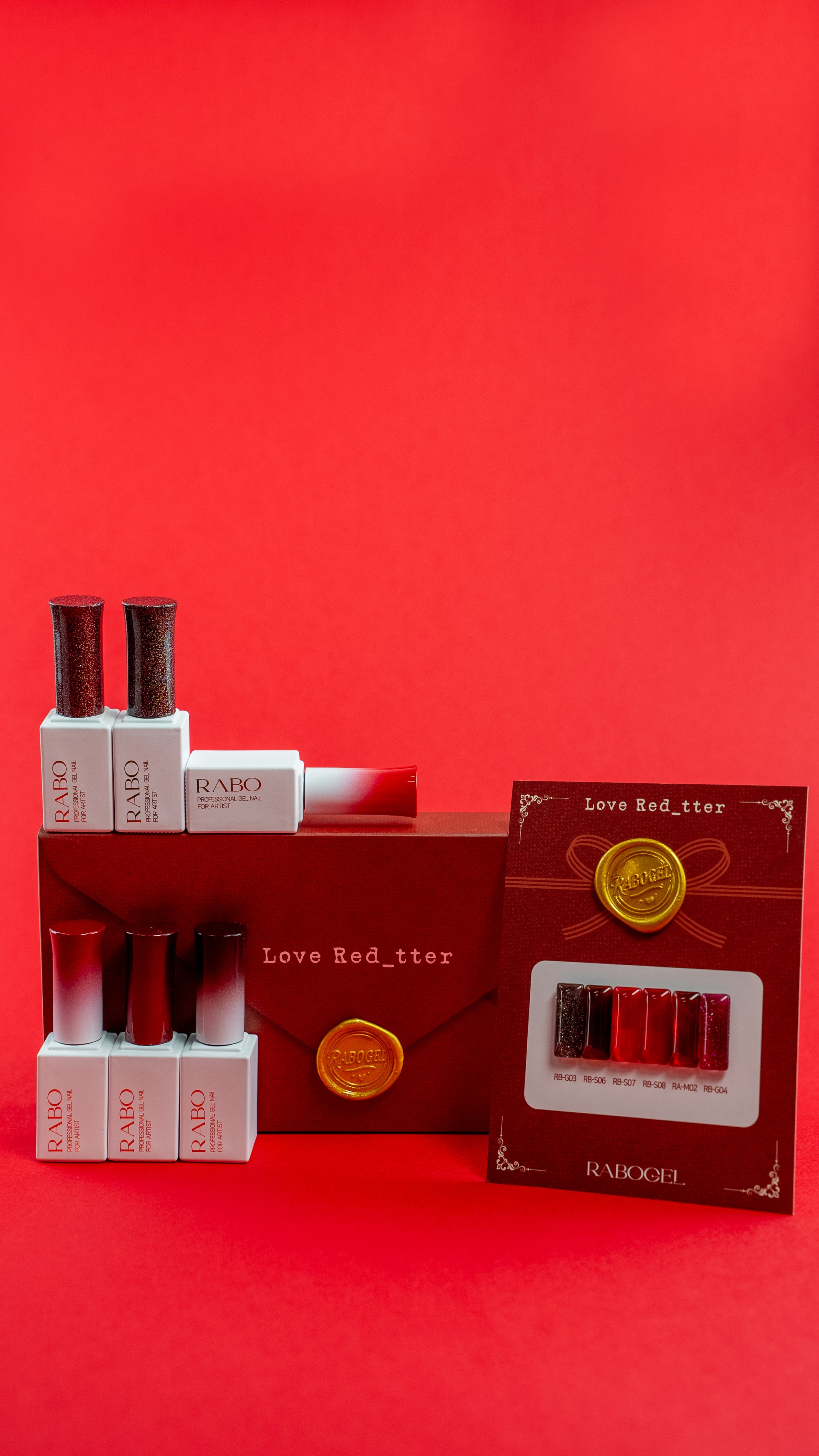 Rabo gel - Love Red_tter Collection (Individuals/Full set)