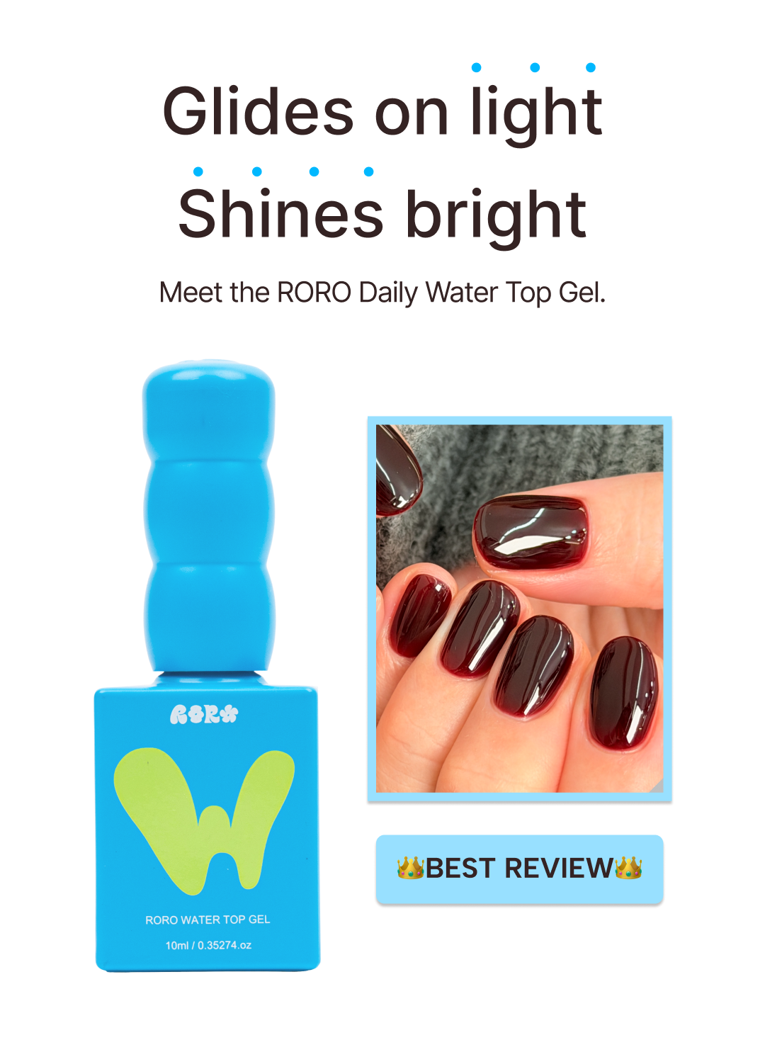 RORO - Water Top Gel (Non-wipe) 10ml
