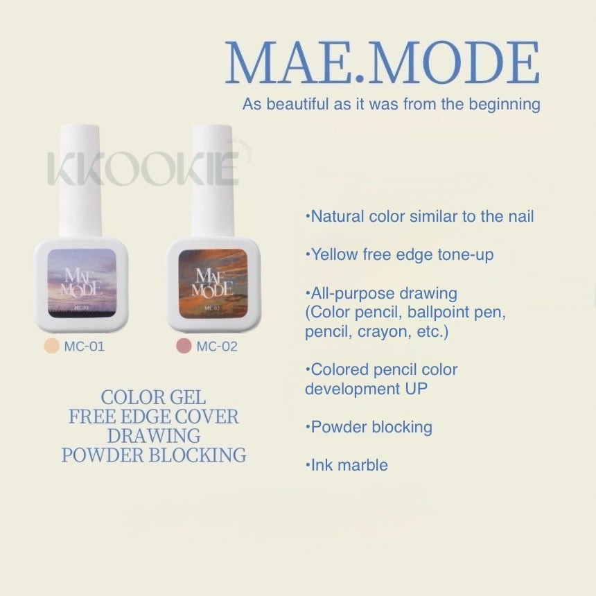 Mae Mode - Colour Gel (2 types, pencil art/powder/free edge colour correction)