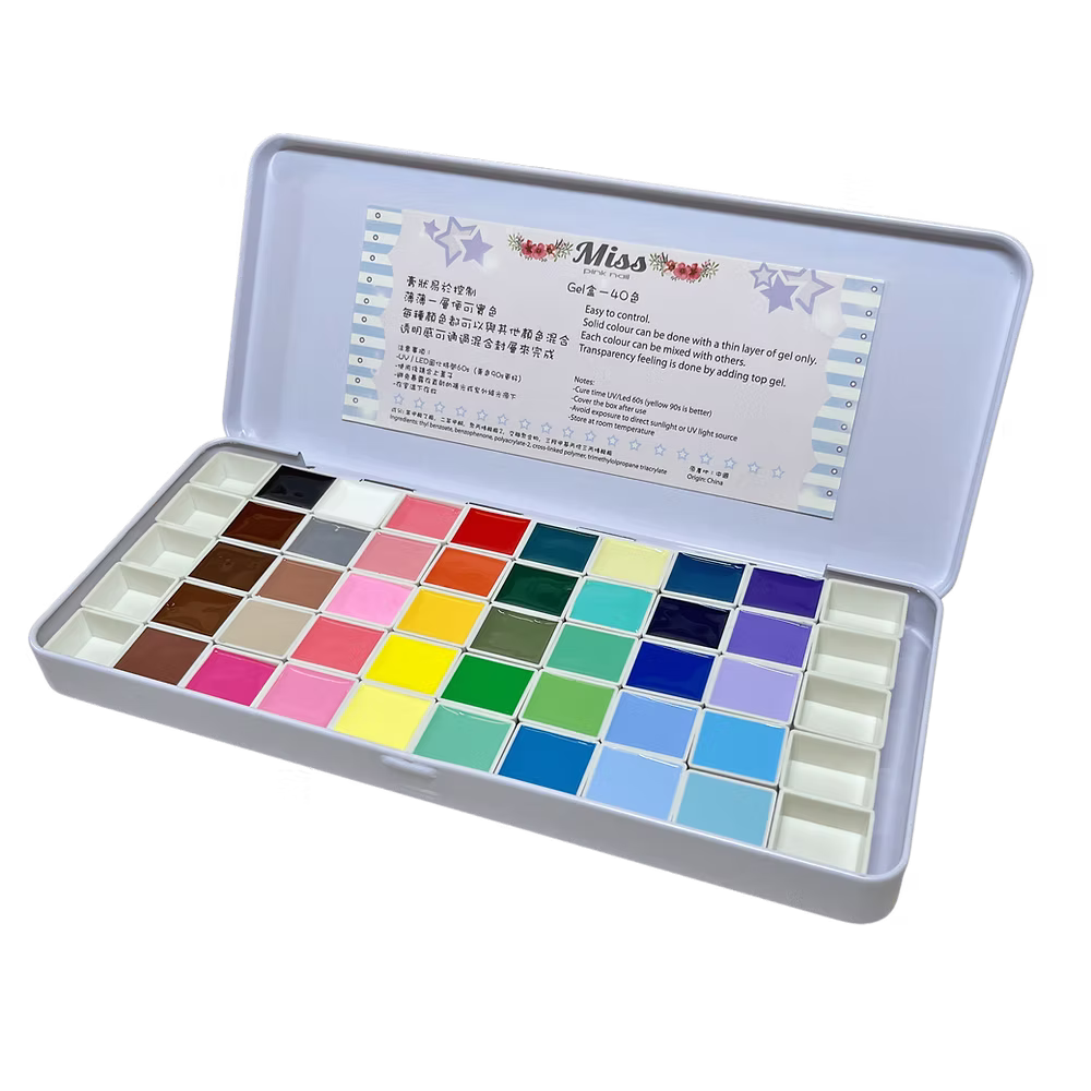Misspinknail - MPA Gel Palette (40 colours painting gel)