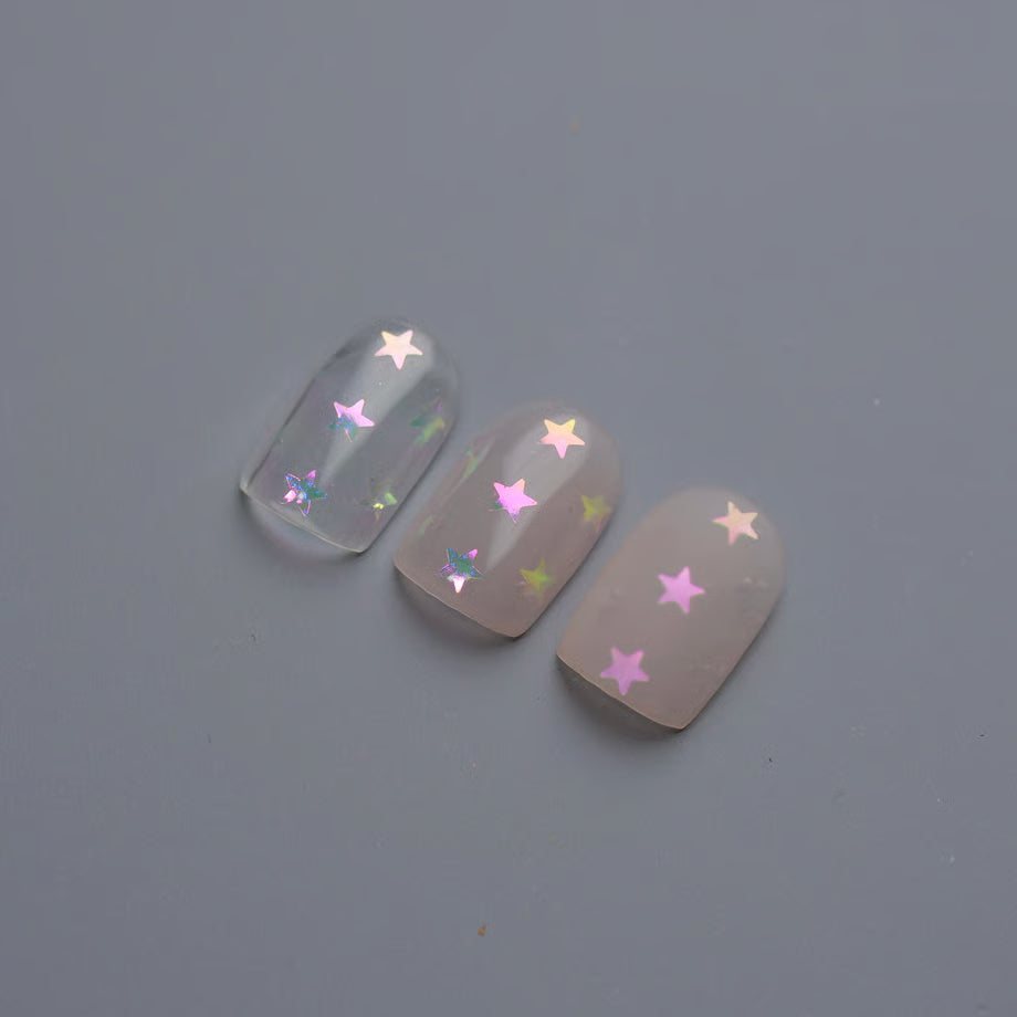 UNGU - PIXIE PINK HOLOGRAM (STAR/ HEXAGON)