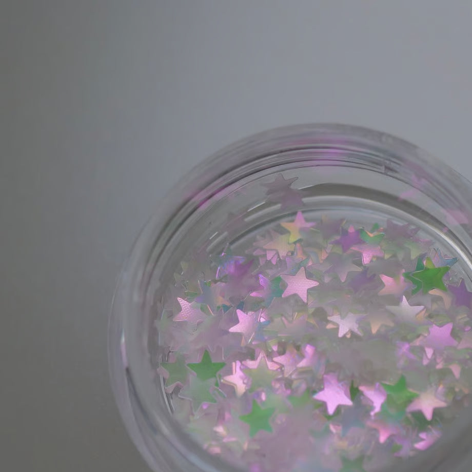 UNGU - PIXIE PINK HOLOGRAM (STAR/ HEXAGON)