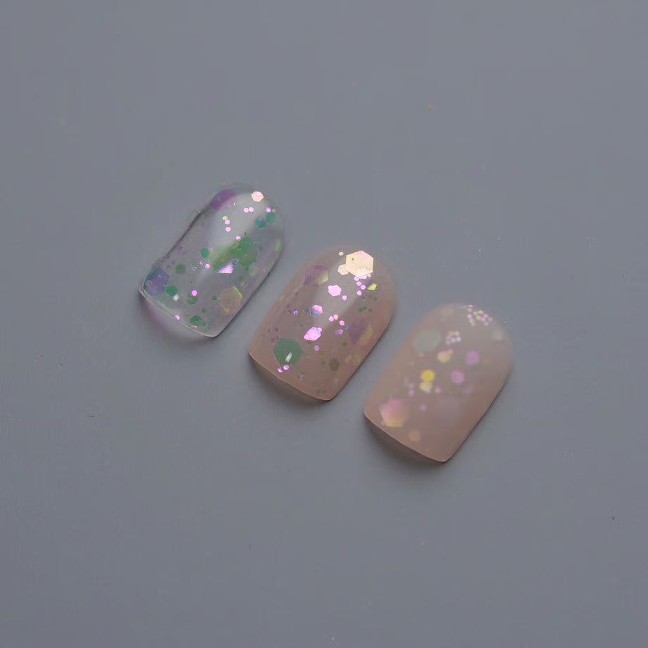 UNGU - PIXIE PINK HOLOGRAM (STAR/ HEXAGON)