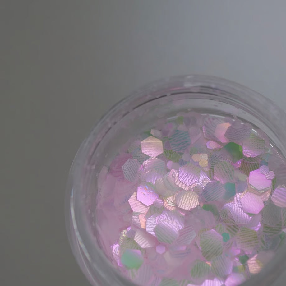 UNGU - PIXIE PINK HOLOGRAM (STAR/ HEXAGON)
