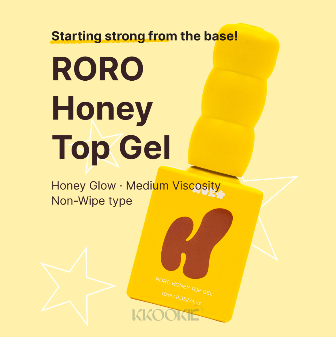 RORO - Honey Top Gel (Non-Wipe, Medium Viscosity) 10ml
