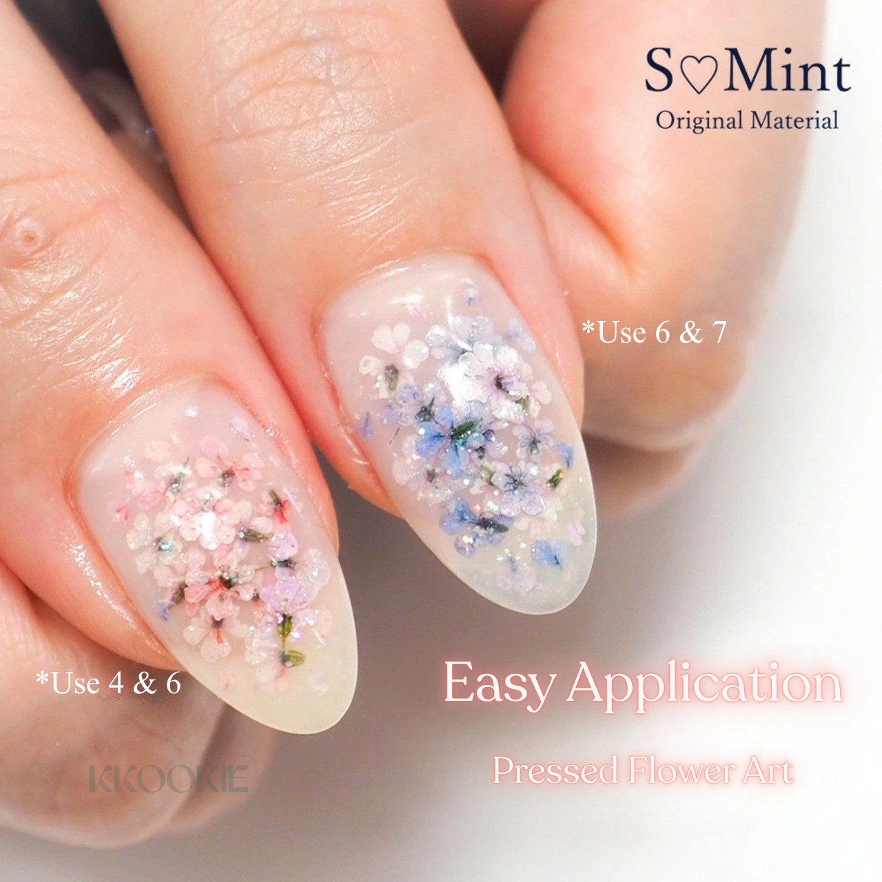 S Mint - Lace Flower Glitter series (9 colours)
