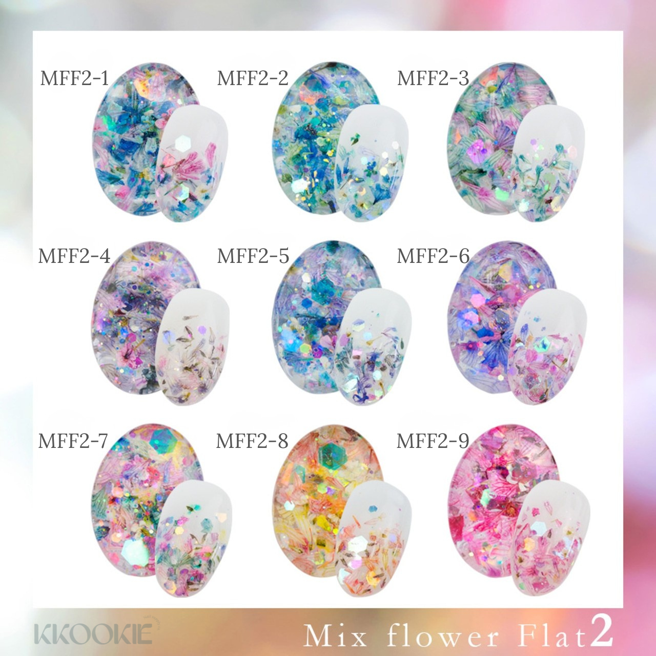 S Mint - Mix Flower Flat series 2 (9 colours)