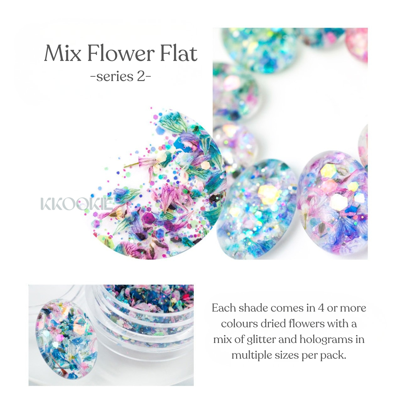 S Mint - Mix Flower Flat series 2 (9 colours)