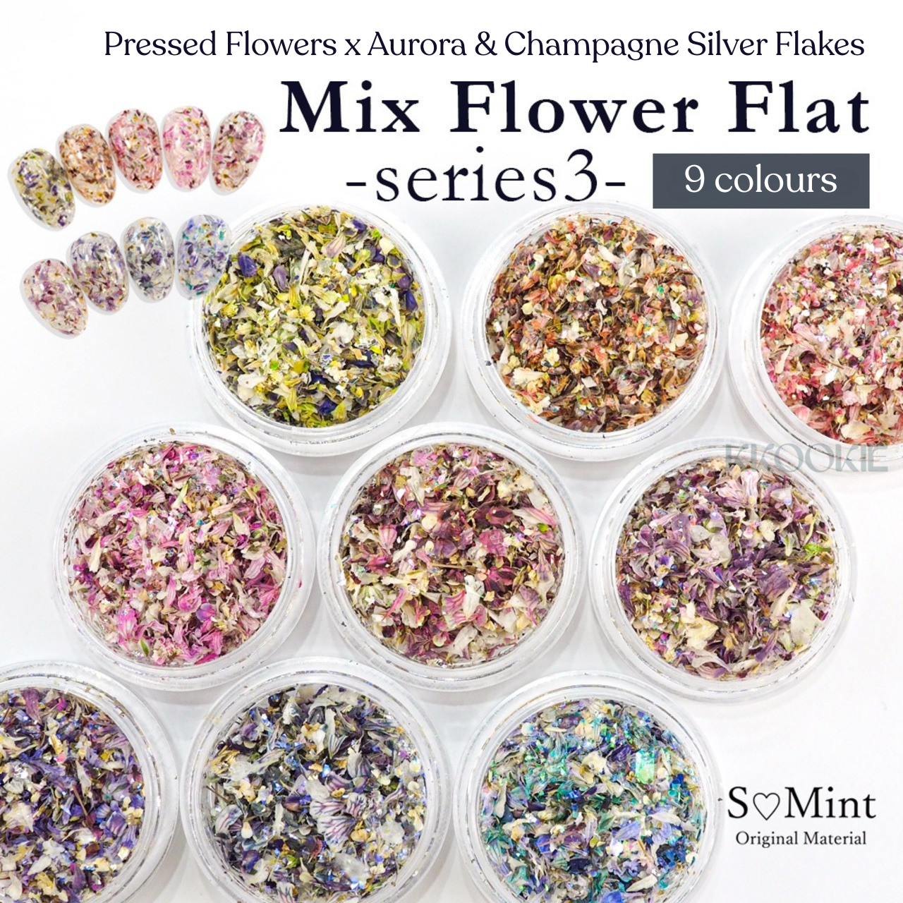 S Mint - Mix Flower Flat series 3 (9 colours)