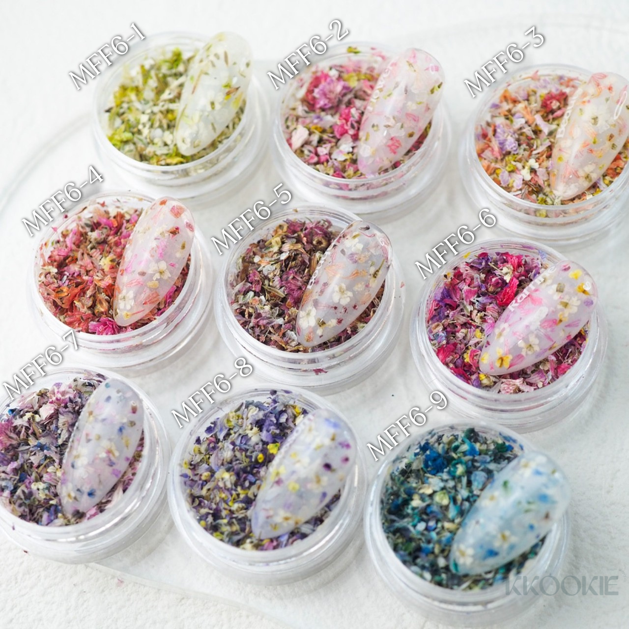 S Mint - Mix Flower Flat series 6 (9 colours)