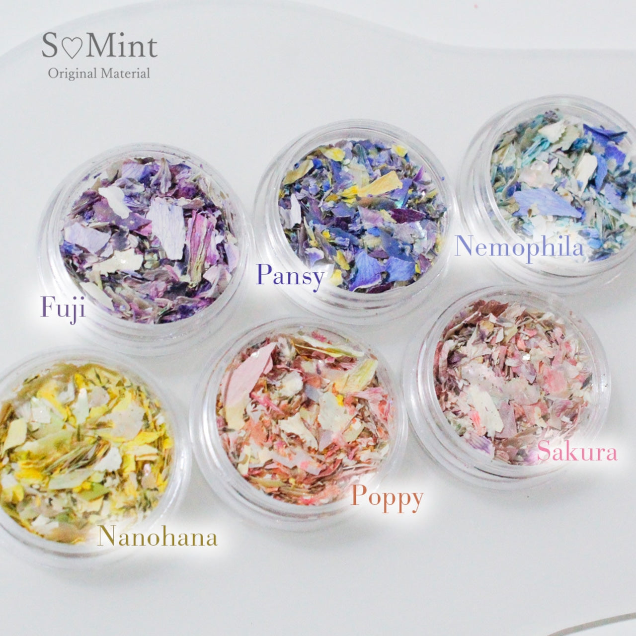 S Mint - Mix Flower Flat series 7 (6 colours)