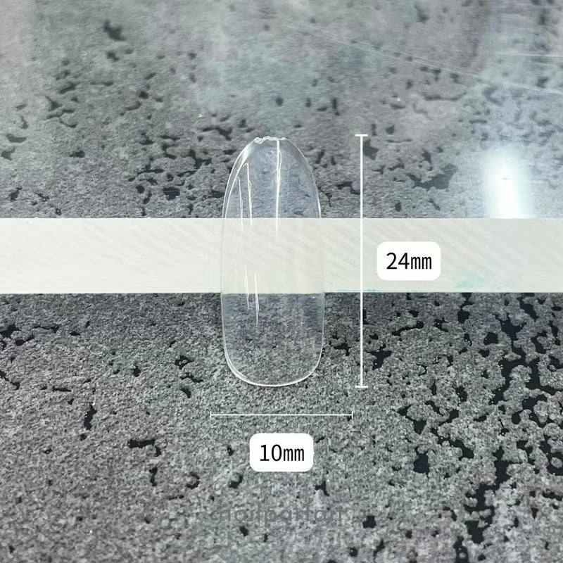 nail parfait - Oval Clear Full Tip (3 sizes)