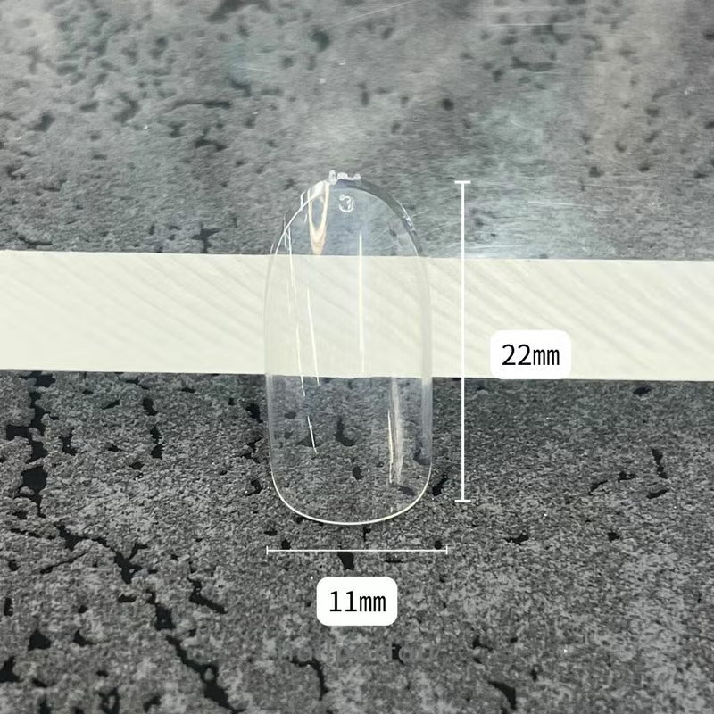 nail parfait - Short Oval Clear Full Tip (3 sizes)