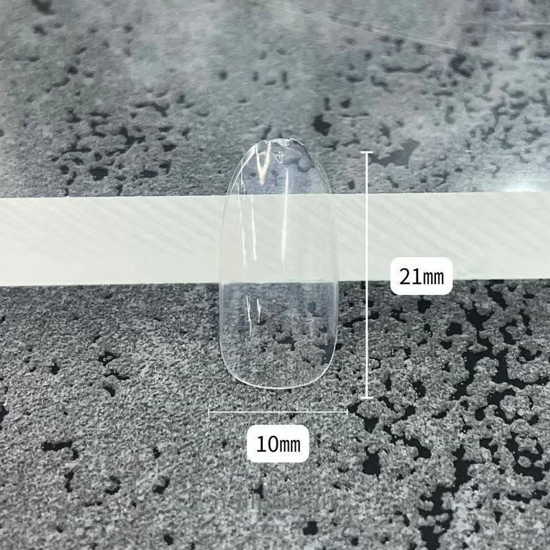 nail parfait - Short Oval Clear Full Tip (3 sizes)