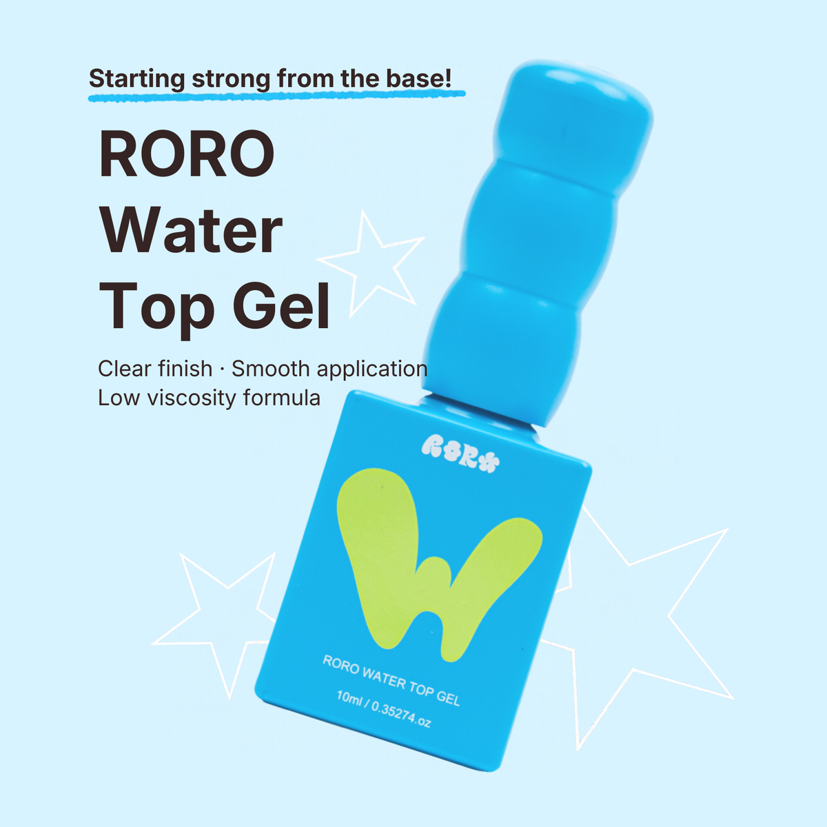 RORO - Water Top Gel (Non-wipe) 10ml